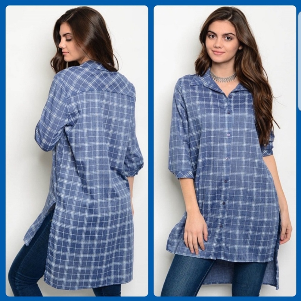 Button Down Hi-Lo Shirt